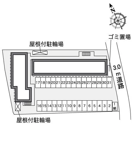 ★手数料０円★岩出市溝川　月極駐車場（LP）